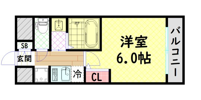 【間取り】 | エステムコート難波サウスプレイスＶIIリアン