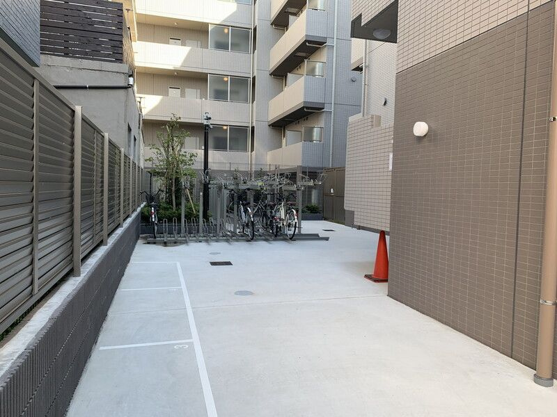 江東区海辺の賃貸マンションのその他共用部分|バイク置き場