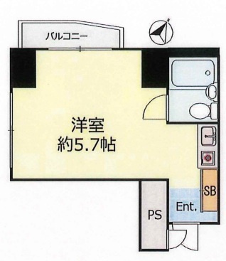 スカイコート後楽園Ⅱの間取り