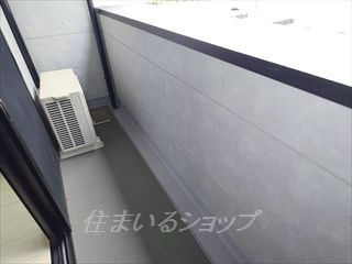 広島市安佐北区可部２丁目のアパートのバルコニー