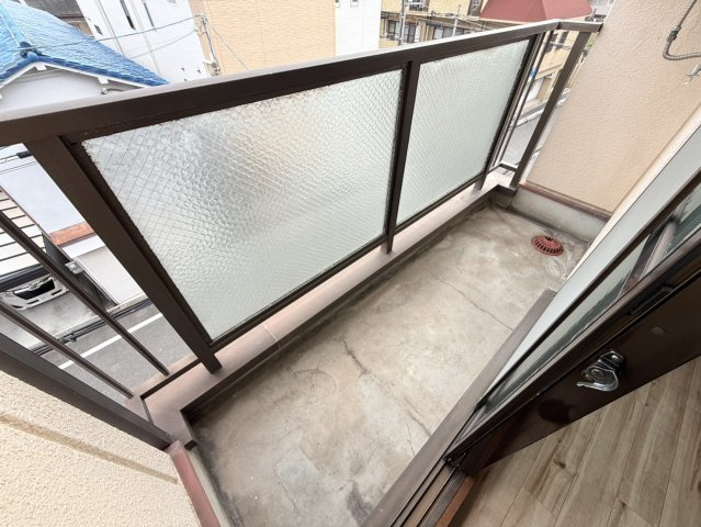 小川ハイツのバルコニー