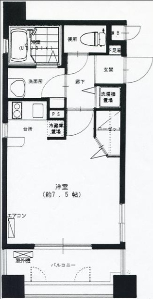 メルカパークコートの間取り|使いやすい間取りです。