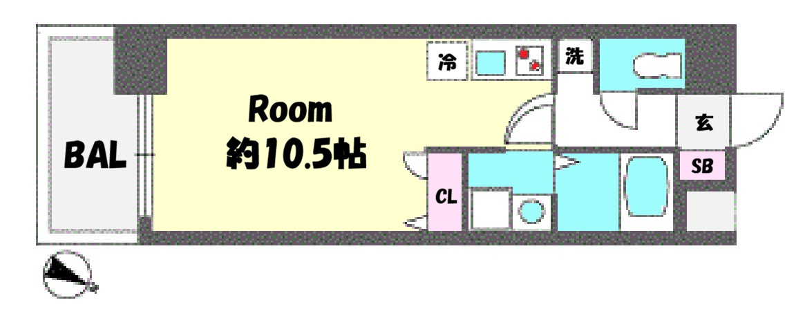 willDo三宮イーストの間取り