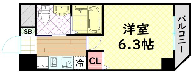 【間取り】 | グランパシフィック聖天坂