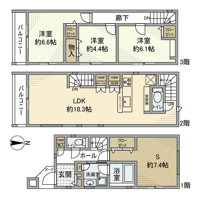 大島戸建の間取り