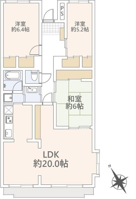 カルム鎌ヶ谷の間取り