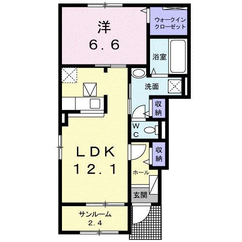 【間取り】 | ヴィラ　フィオーレ　川崎　Ⅱ