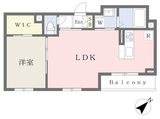 47.5平米　駅前の１ＬＤＫ！