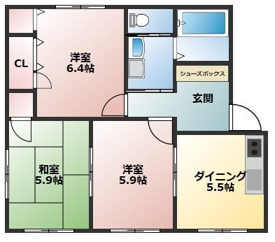 【間取り】 | フレグランス宗方A