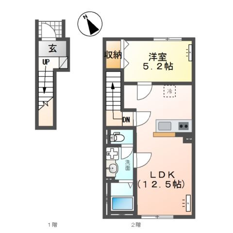 【間取り】 | 仮）館林市松原町３丁目新築アパート