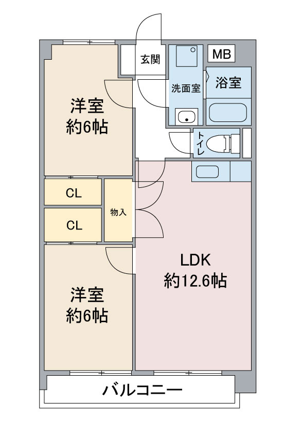 コンフォール南川の間取り