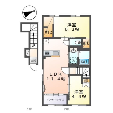 カサブランカⅢの間取り
