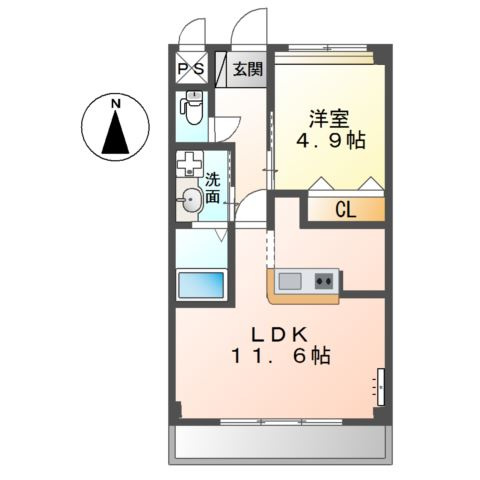 シャンビラージュⅡの間取り