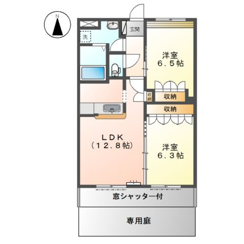 レジデンス九品の間取り