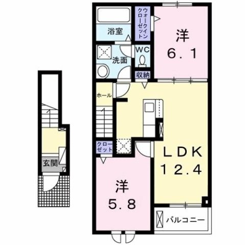 鳥羽町アパートの間取り
