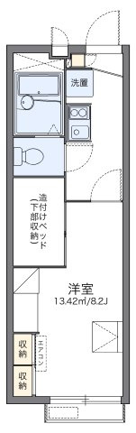 レオパレスオータム　Ⅴの間取り