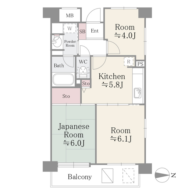 フレスコ川崎の間取り