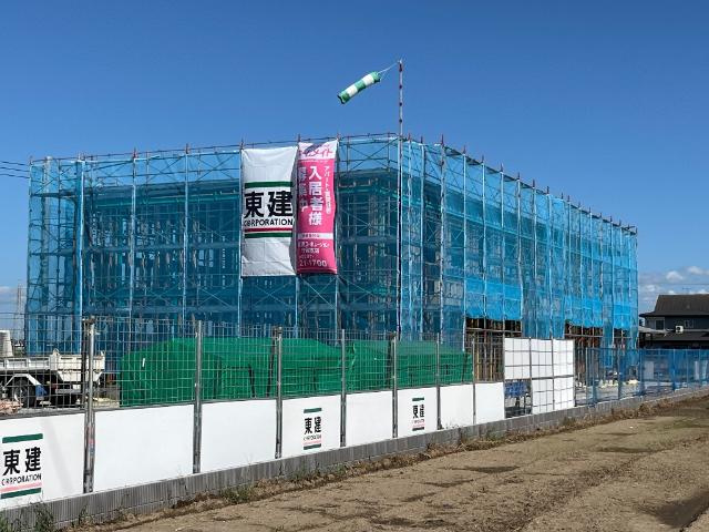 仮）取手市青柳アパート新築工事の外観|建築現場