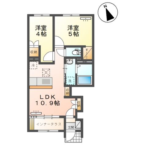 仮）取手市青柳アパート新築工事の間取り