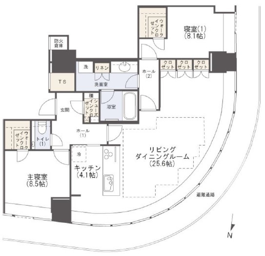 ＢｒｉｌｌｉａＴｏｗｅｒ堂島の間取り