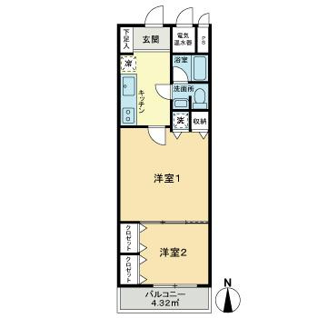 ライオンズマンション白金第２の間取り