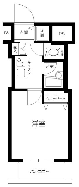スカイコート芝壱番館の間取り