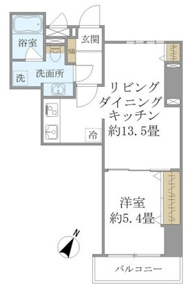 ＳＳ．ＦＬＡＴ神楽坂ｓｏｕｔｈの間取り