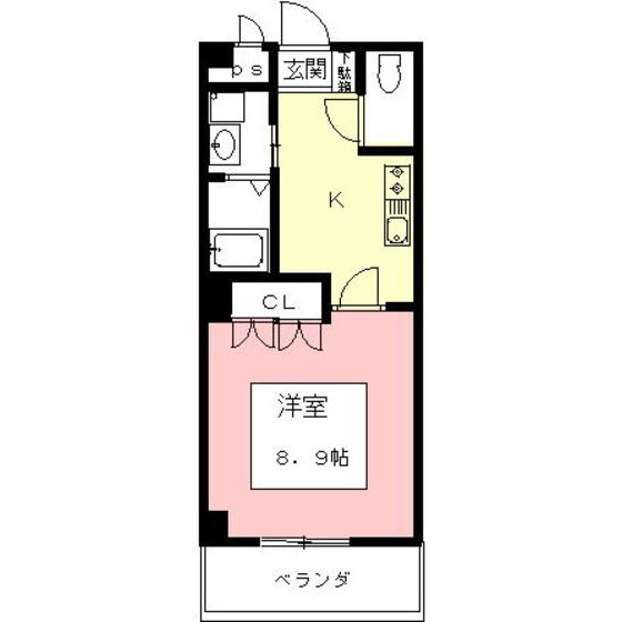岐阜市加納上本町４丁目のアパートの間取り