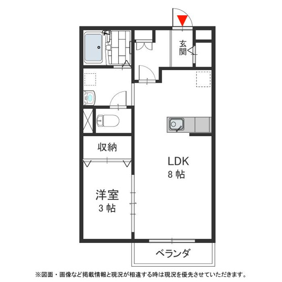 【間取り】 | サンビレッヂさくら　C