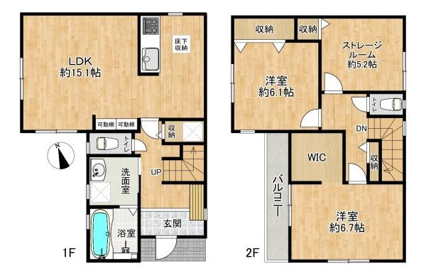 【間取り】 | 明石市二見町西二見　新築戸建