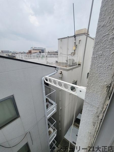 マンション松原のバルコニー