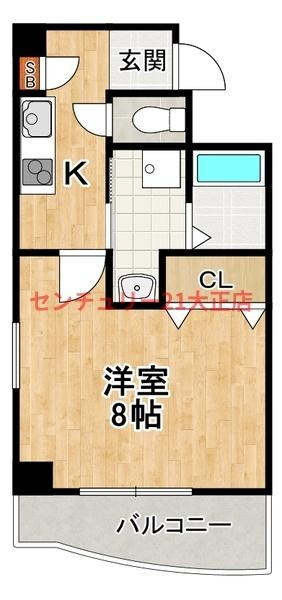 B-RISE弁天（旧：ルミエール弁天）の間取り|★収納たっぷり★