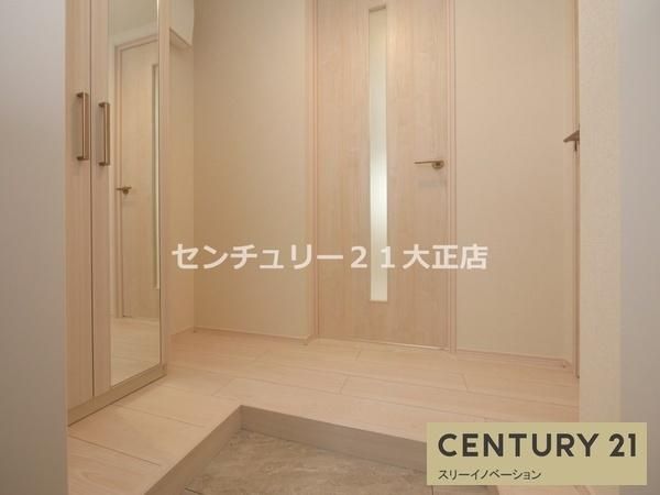 桜ハーモニーテラスの玄関