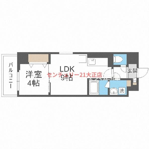 アリビオ大阪港の間取り