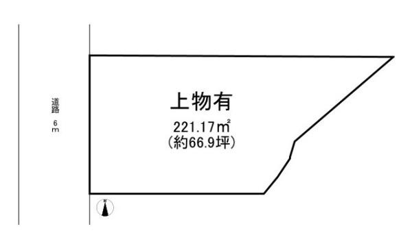 北葛城郡広陵町馬見南２丁目の売地の土地図