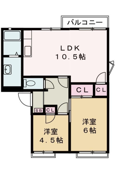 【間取り】 | フレグランス北山（SLS)