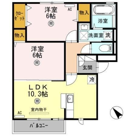 【間取り】 | リビングタウン両三柳　Ｂ棟