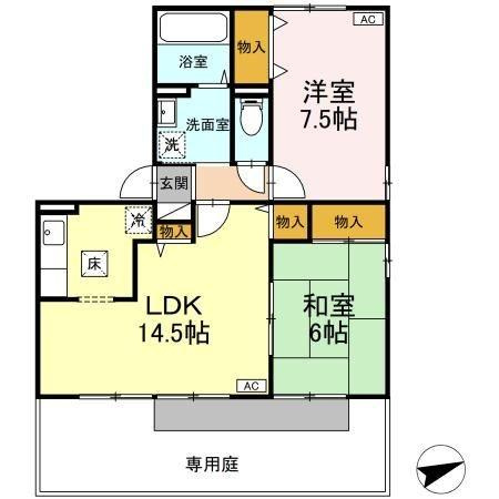 【間取り】 | ＴＭＫホープ２　Ｋ棟