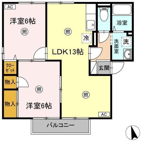 【間取り】 | ルミエールセカンド