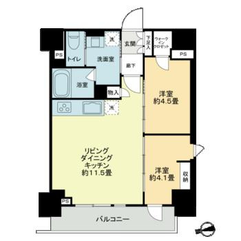 【間取り】 | ザ・ライオンズフォーシア鶴見