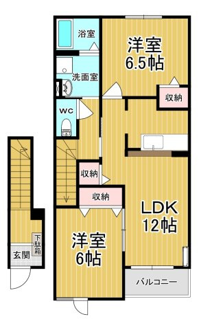 【間取り】 | グリーンガーデンⅢ | 家族とのコミュニケーションを重視した対面キッチンです。