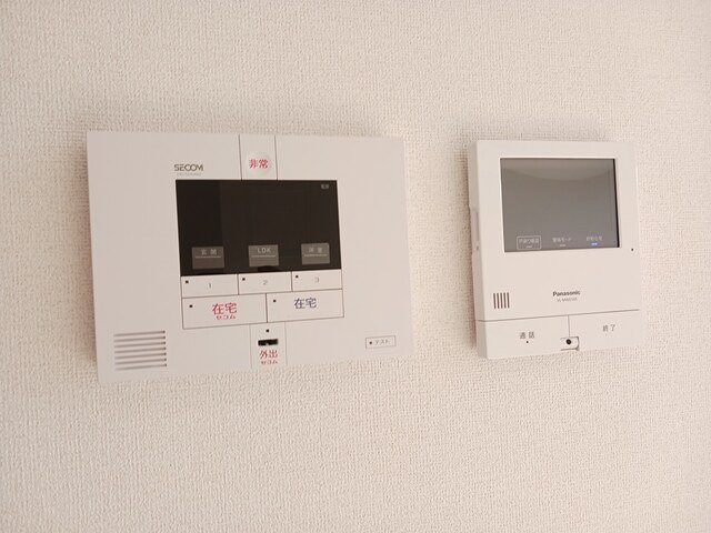 富山市婦中町添島のアパートのセキュリティ