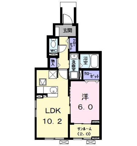 クレール・アンジュⅡの間取り