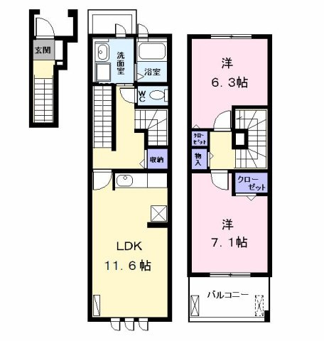 セント　グレイスの間取り