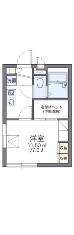 レオパレス鶴見東台の間取り