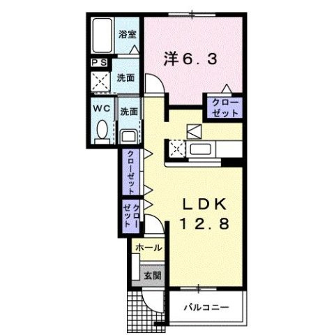 プラシ－ド　メゾンの間取り