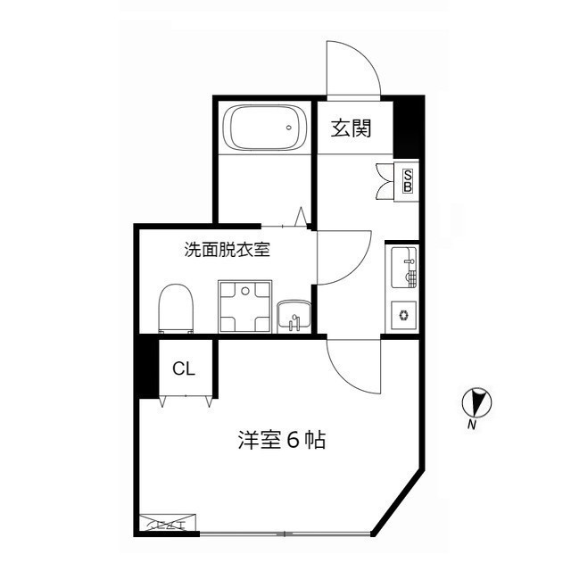 MQuarto獨協大学前Ⅱの間取り