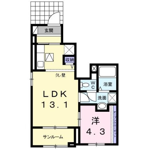 イノセントコートⅢの間取り