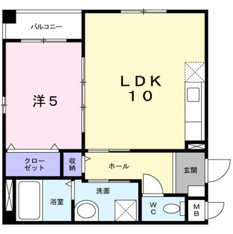 ユーヴェＳⅡの間取り