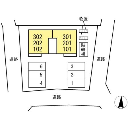 コンフォートTOWAの区画図